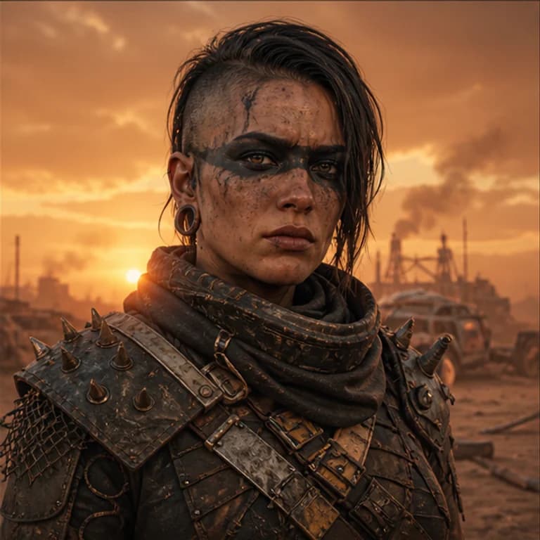 Battle Royale style gaming PFP example - original gaming profile picture with a distinct themed character