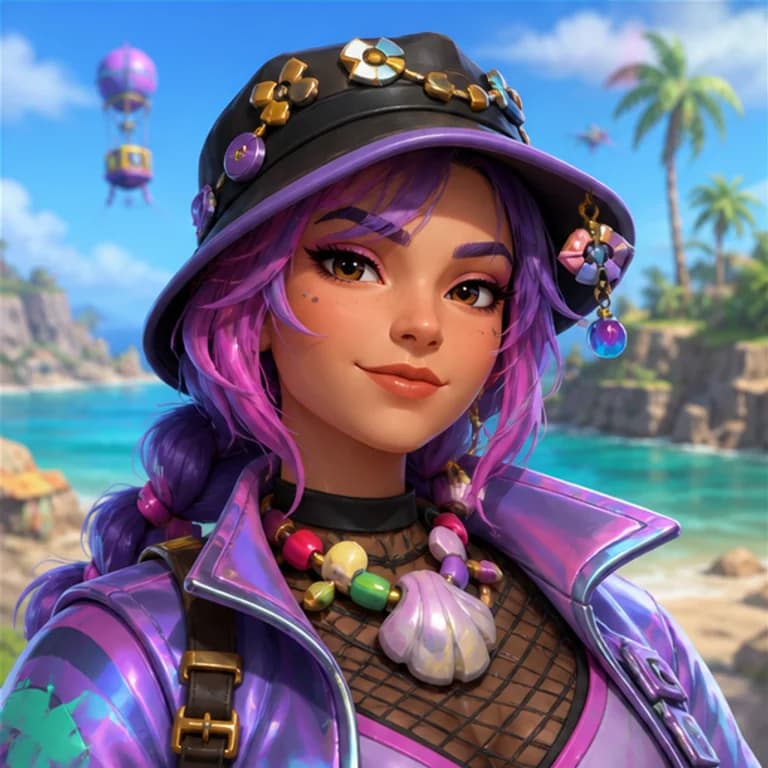Fortnite style gaming PFP example - original gaming profile picture with a distinct themed character