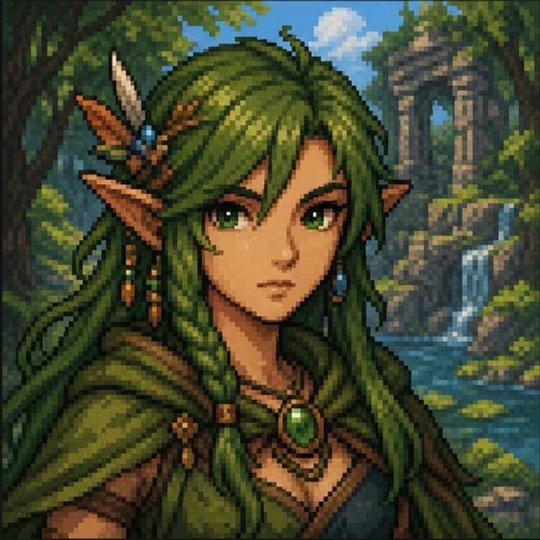 Pixel style gaming PFP example - original gaming profile picture with a distinct themed character