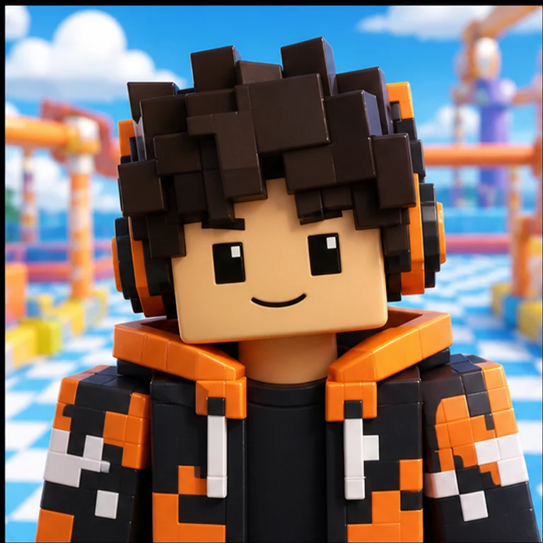 Roblox Avatar style gaming PFP example - original character portrait with game-specific outfit and lighting