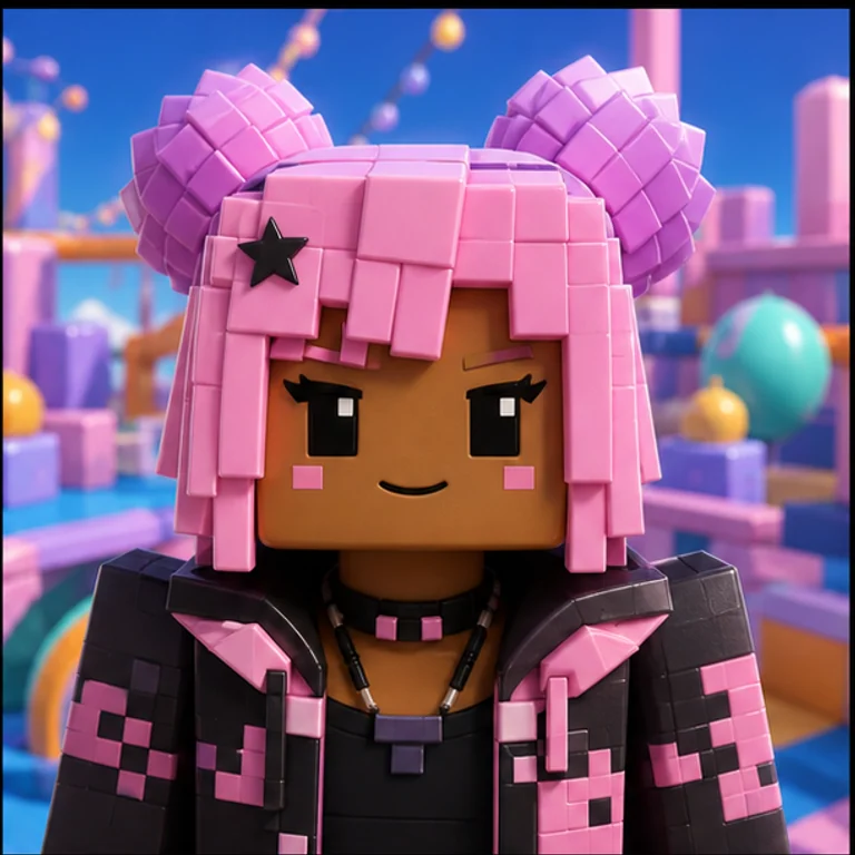 Roblox Avatar style gaming PFP example - original avatar with game-inspired gear and environment