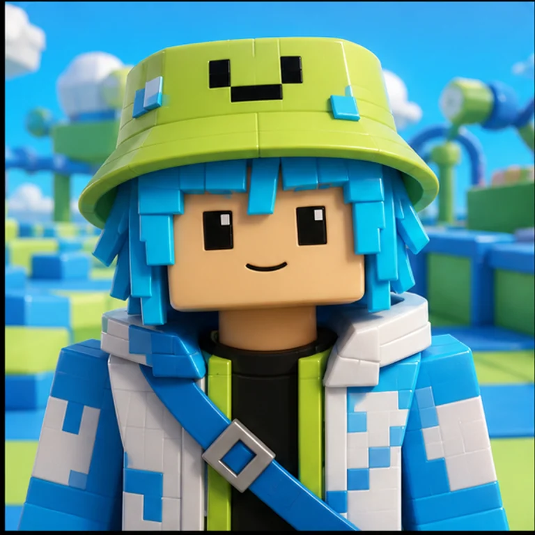 Roblox Avatar style gaming PFP example - original gaming profile picture with a distinct themed character