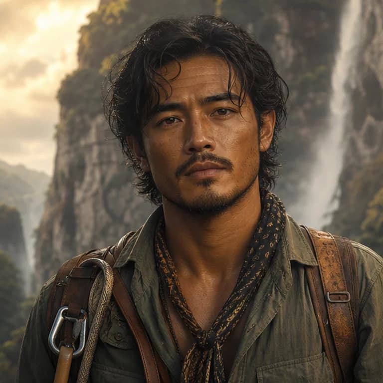 Uncharted style gaming PFP example - original gaming profile picture with a distinct themed character