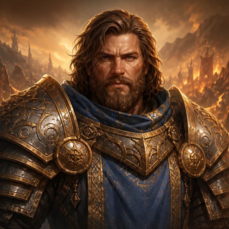 Warcraft style gaming PFP example - original character portrait with game-specific outfit and lighting