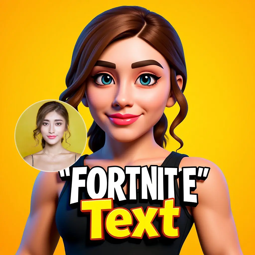 Custom Fortnite avatar in an anime style from a photo