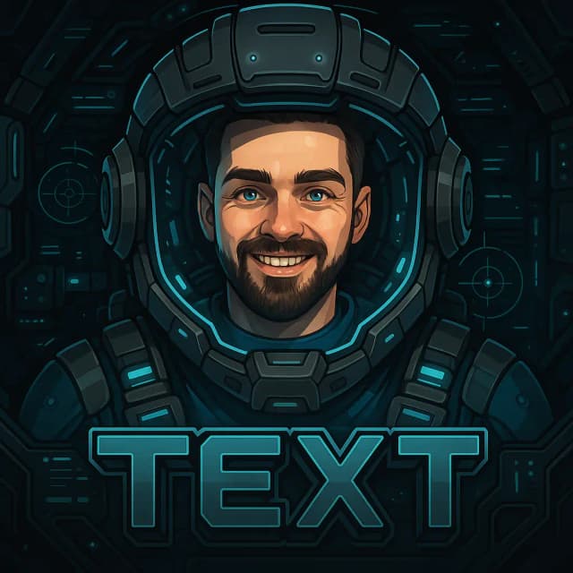 The same photo transformed into a cool PFP