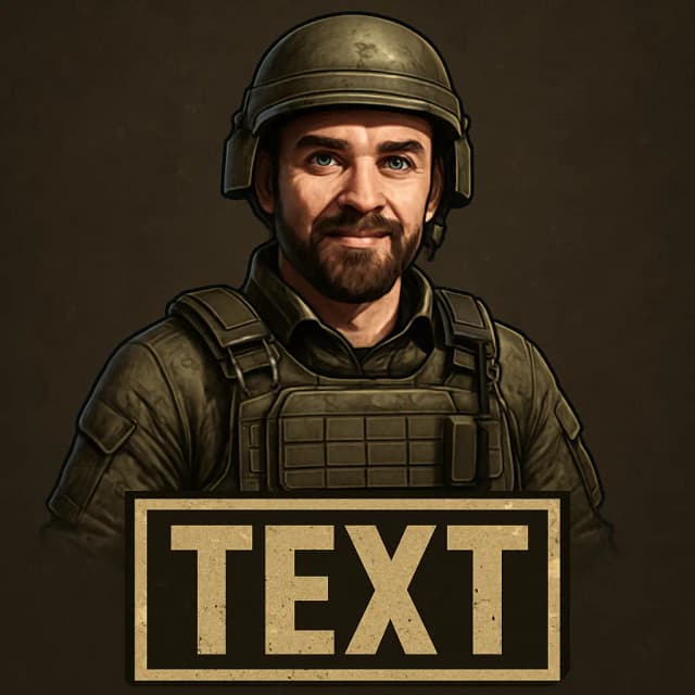 The same photo transformed into a cool PFP