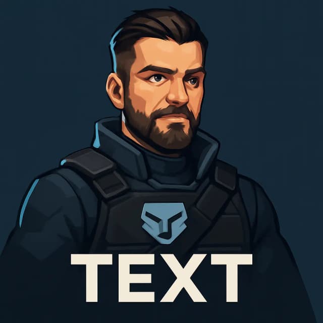 The same photo transformed into a cool PFP