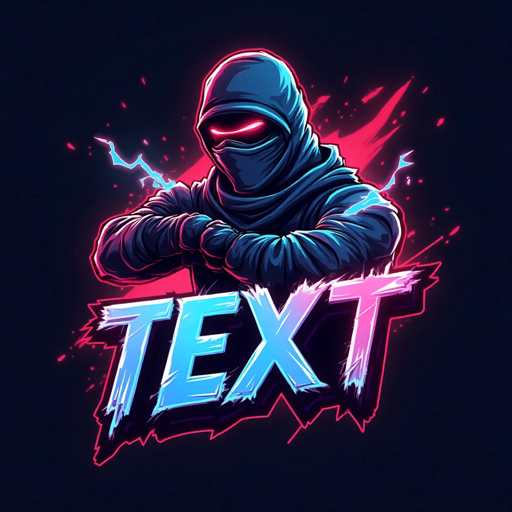 Free Fortnite logo maker example with a dynamic character