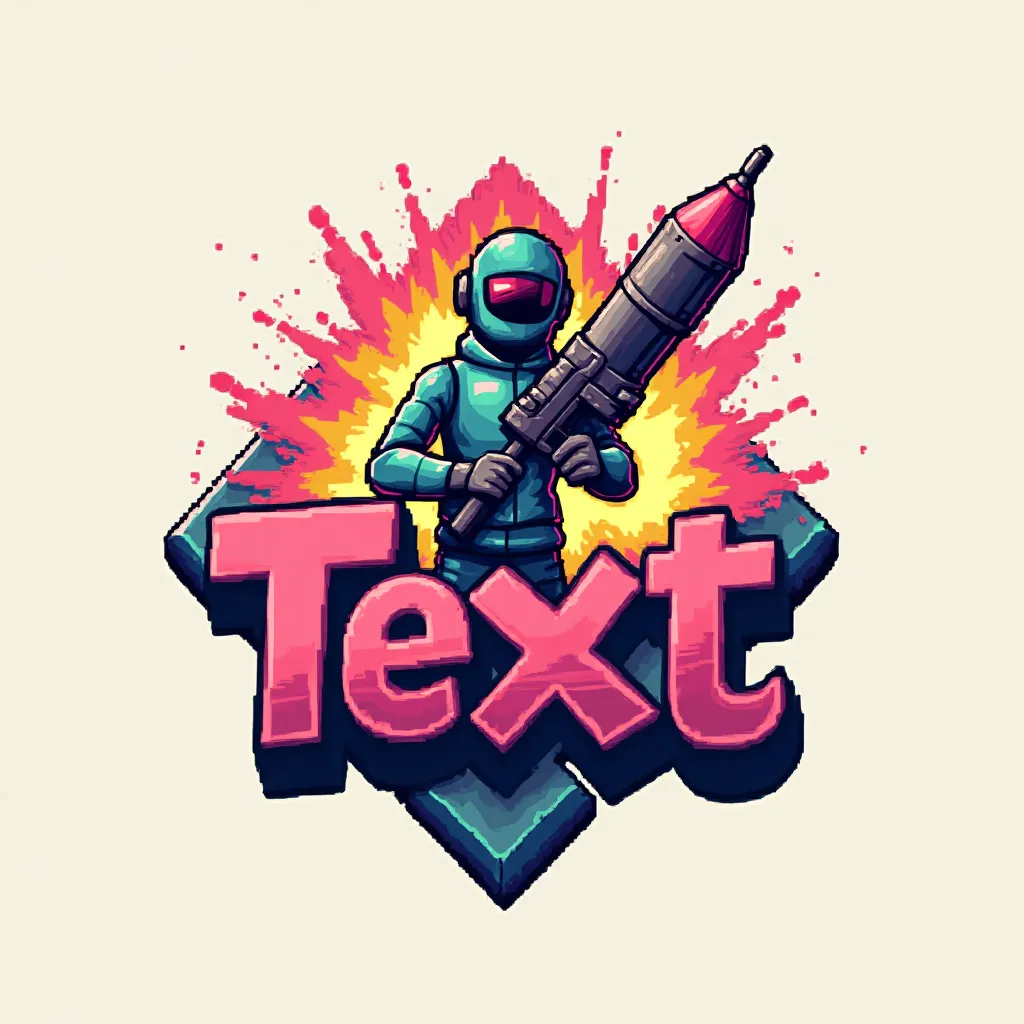Vibrant and colorful Fortnite clan logo created with AI