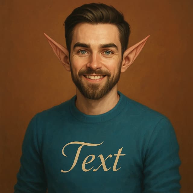 The same photo transformed into a cool PFP