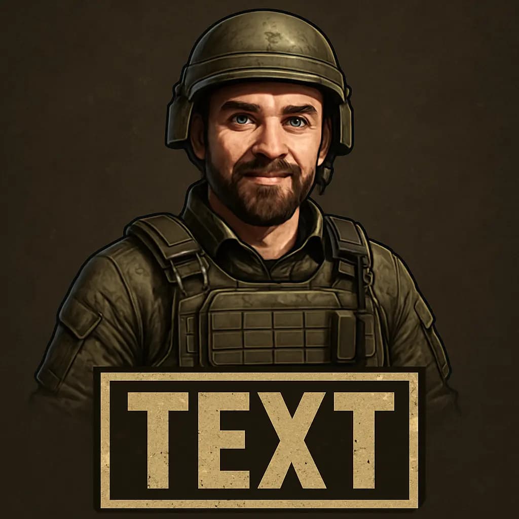 AI generated custom PFP in the style of PUBG