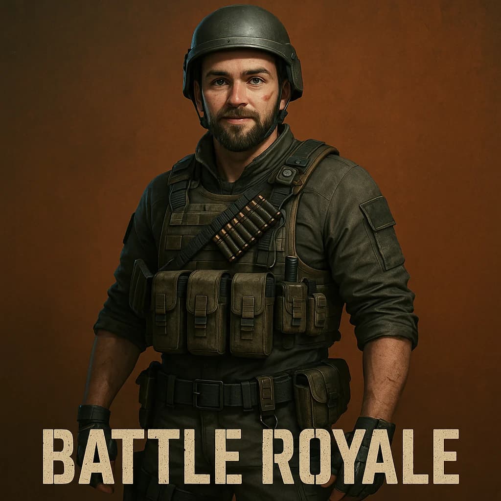 AI generated custom PFP in the style of Battle Royale
