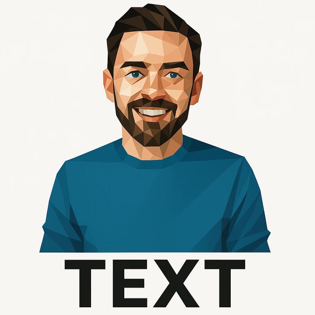 AI generated Avatar in the Low-poly style