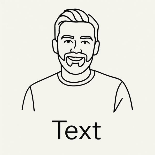 The same photo transformed into a cool PFP