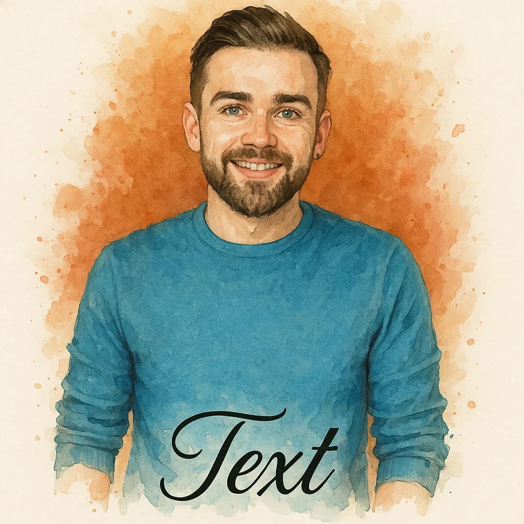 AI generated Avatar in the Watercolor style