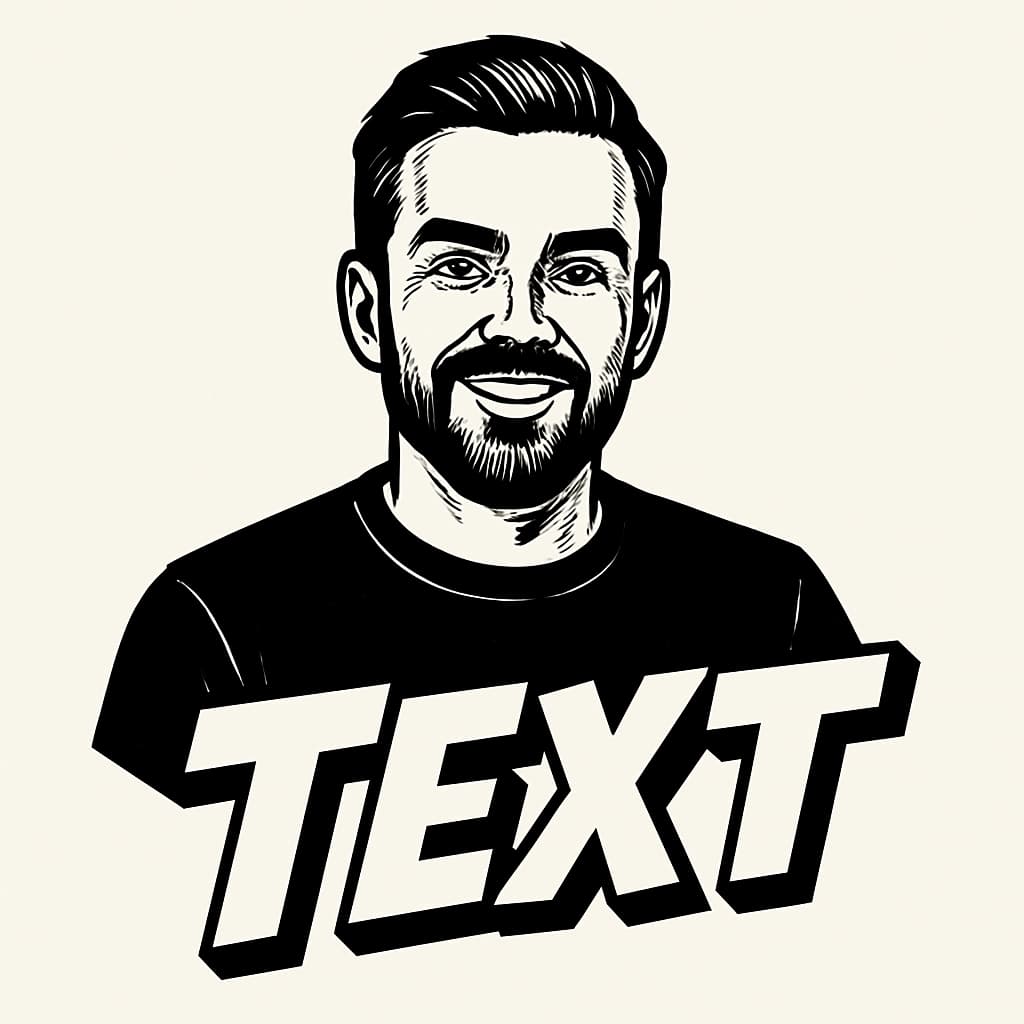 AI generated Avatar in the Monochrome style