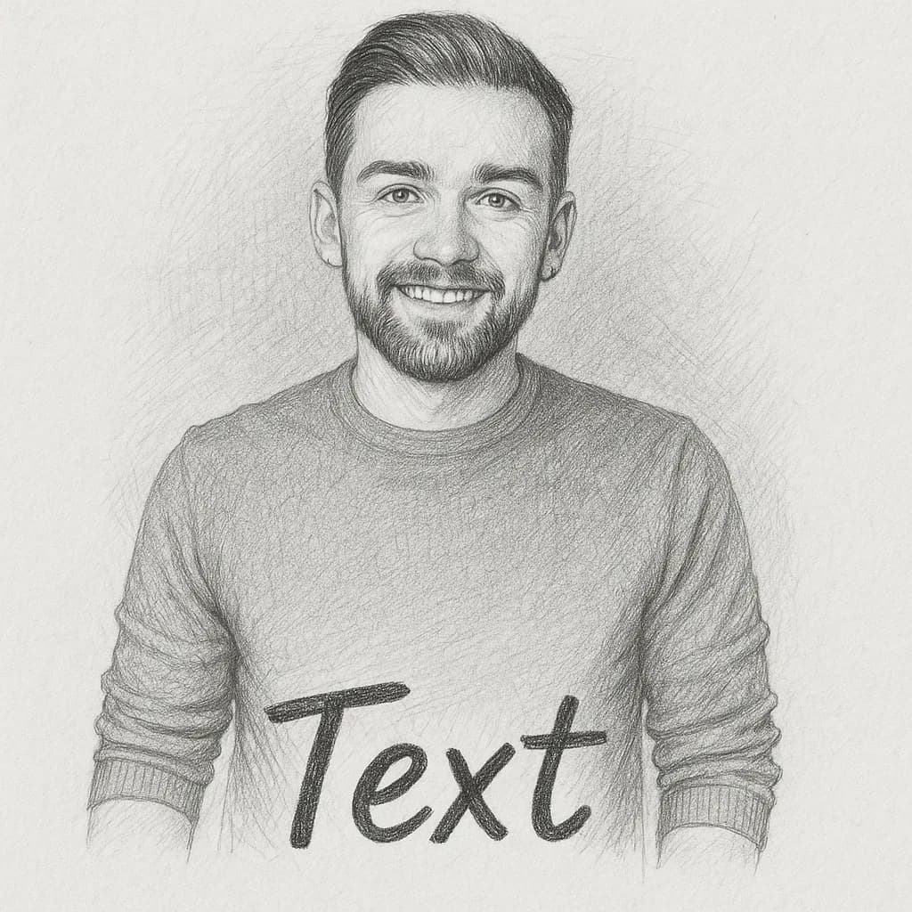 AI generated Avatar in the Sketch style