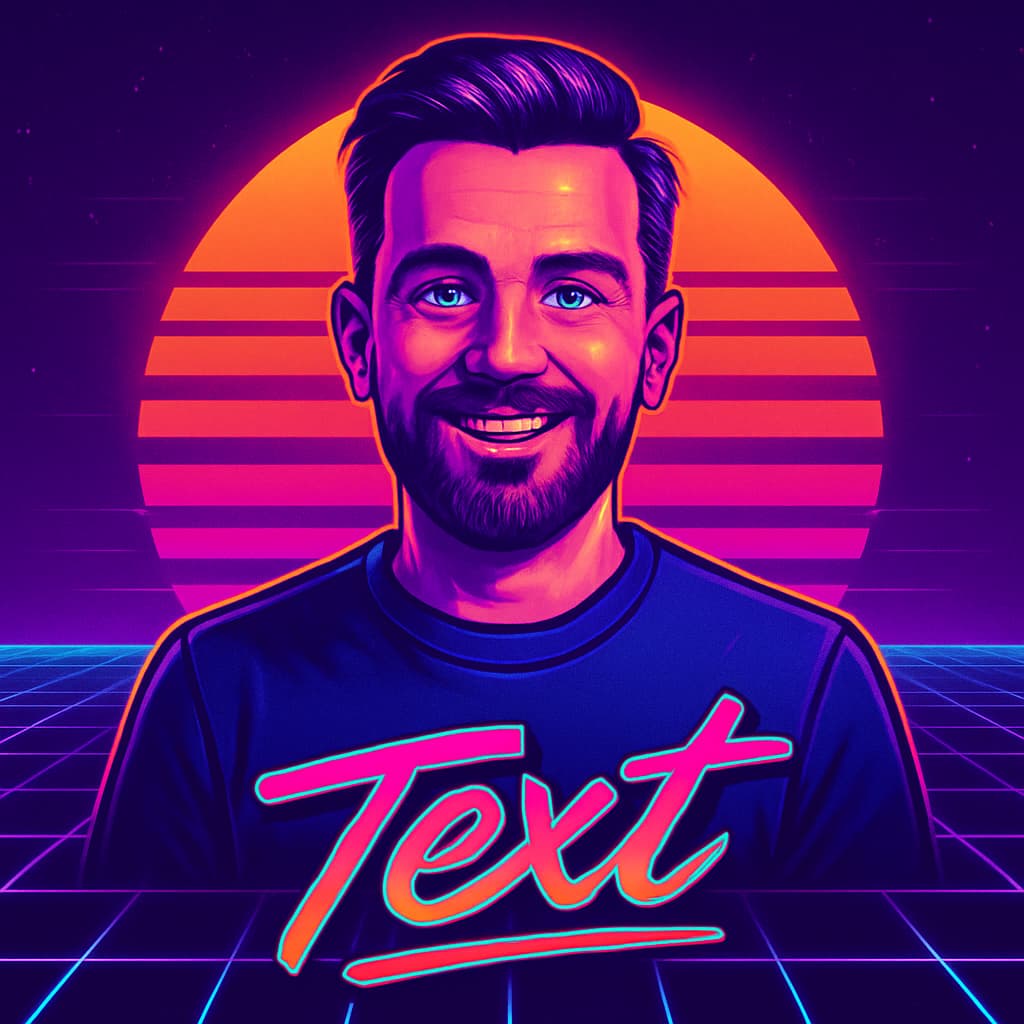 AI generated Avatar in the 80s style