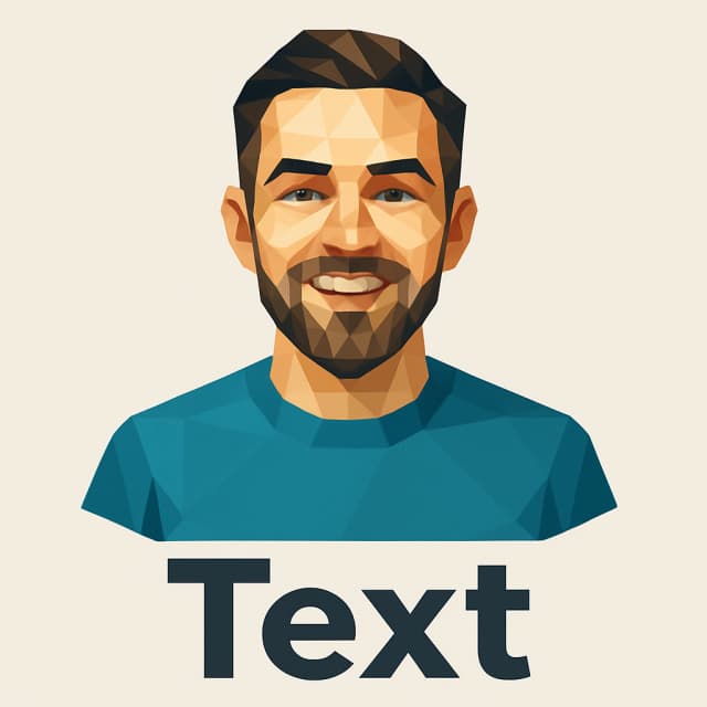 The same photo transformed into a cool PFP