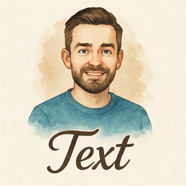 The same photo transformed into a cool PFP