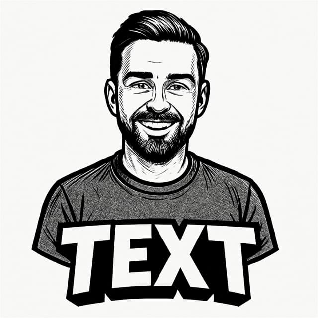 The same photo transformed into a cool PFP