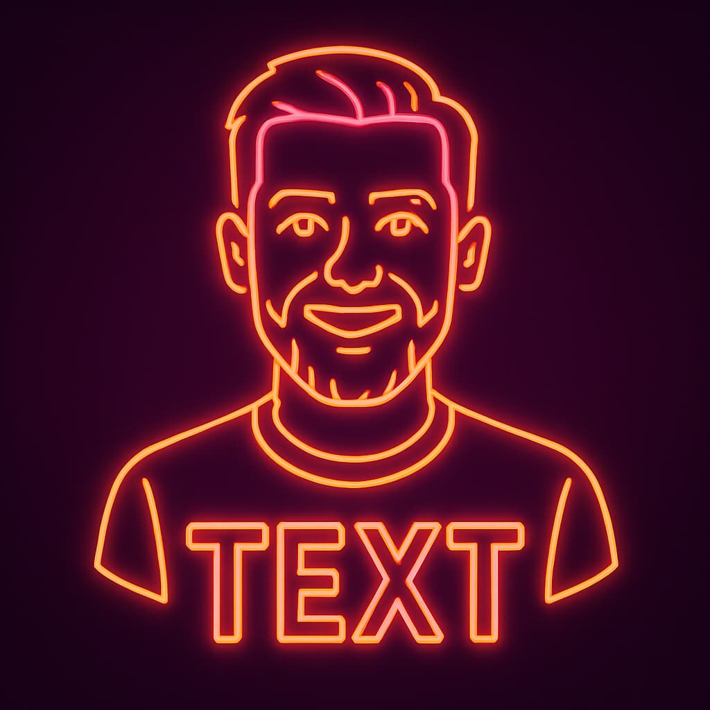 AI generated Avatar in the Neon style