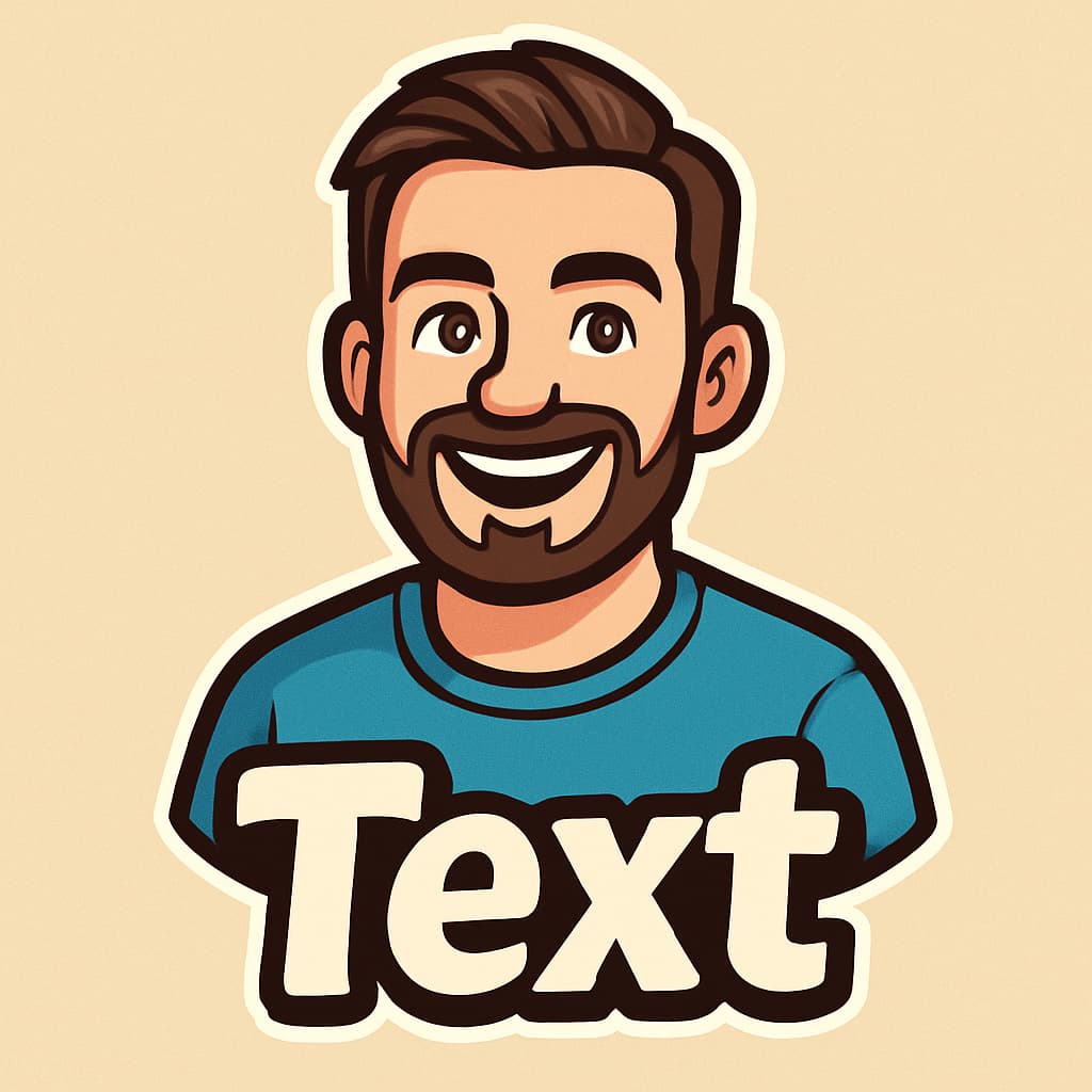 AI generated Avatar in the Cartoon sticker style