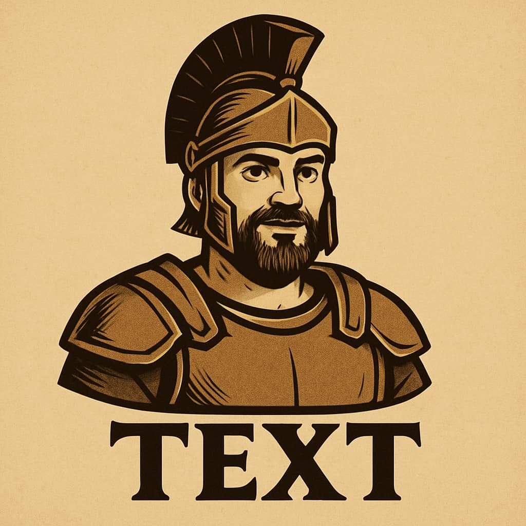 AI generated Avatar with a Knight/Spartan theme