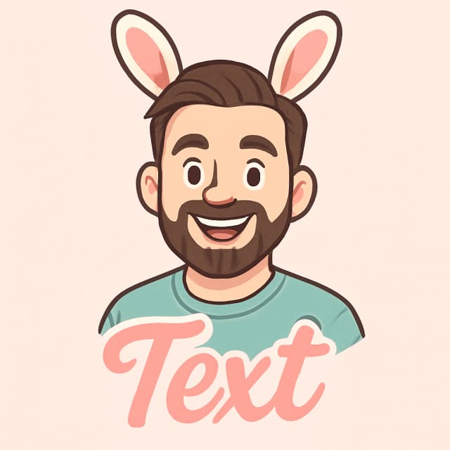 The same photo transformed into a cool PFP