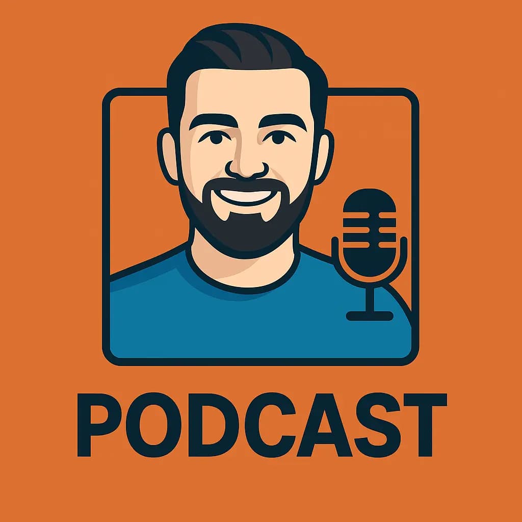 AI generated Avatar with a Podcast theme