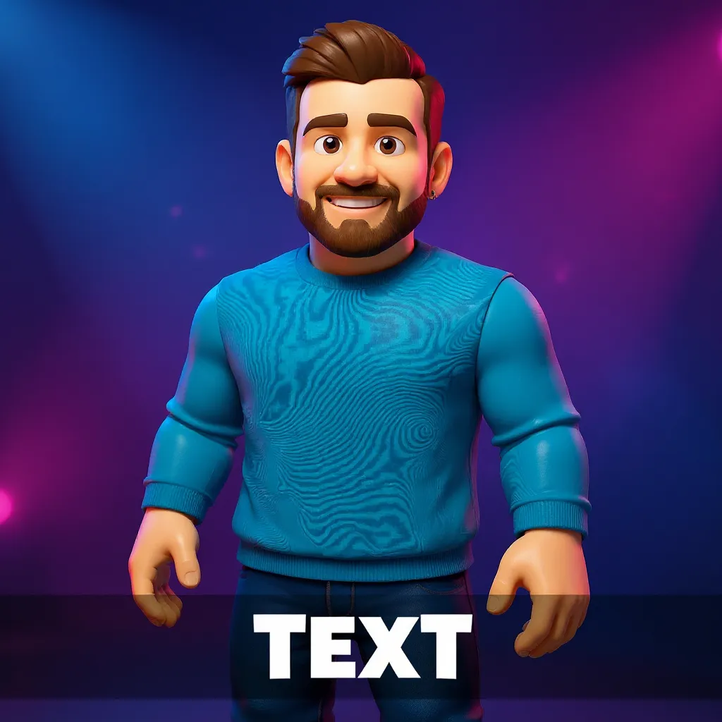 AI generated custom PFP in the style of Roblox Avatar