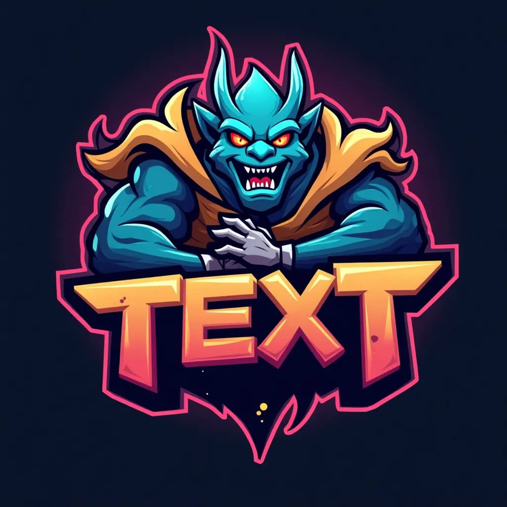 Example of an AI generated Moba gaming logo