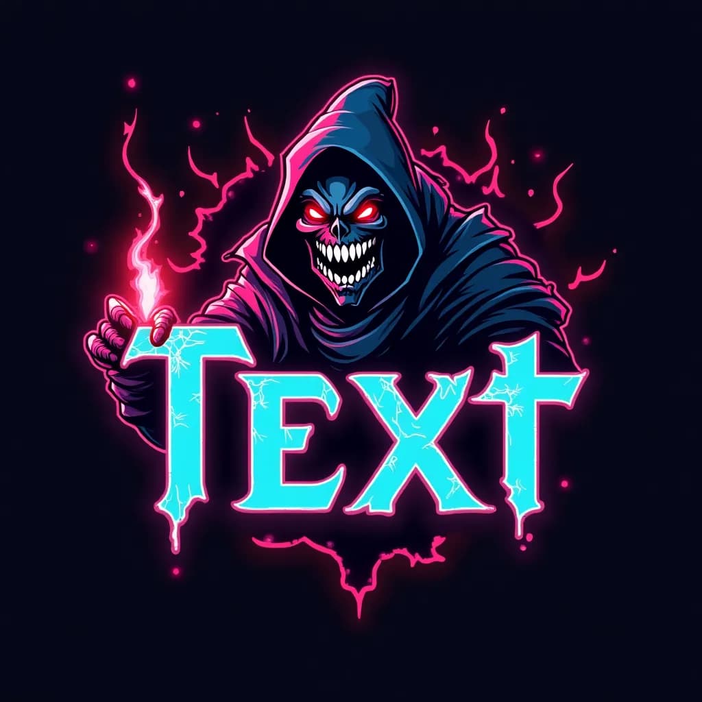 An AI-generated fierce dragon gaming mascot logo