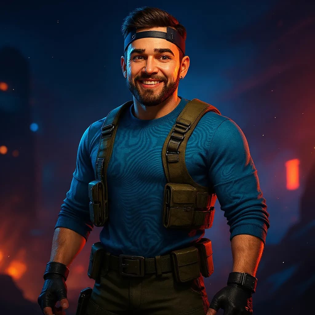 Half body gaming PFP example