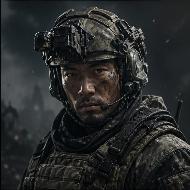 COD style gaming PFP example - original gaming profile picture with a distinct themed character