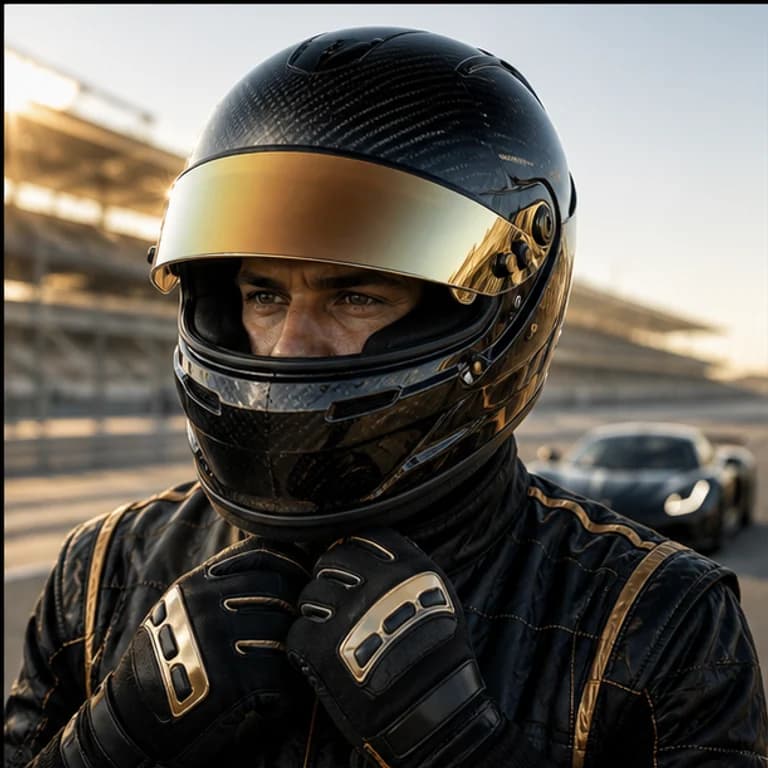 Forza style gaming PFP example - original character portrait with game-specific outfit and lighting