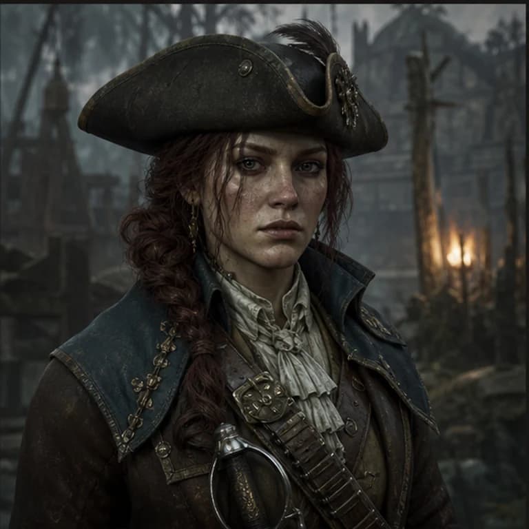 New World style gaming PFP example - original gaming profile picture with a distinct themed character