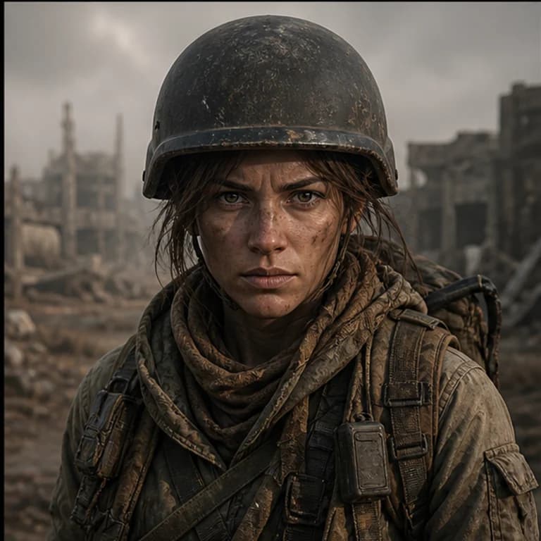 PUBG style gaming PFP example - original character portrait with game-specific outfit and lighting