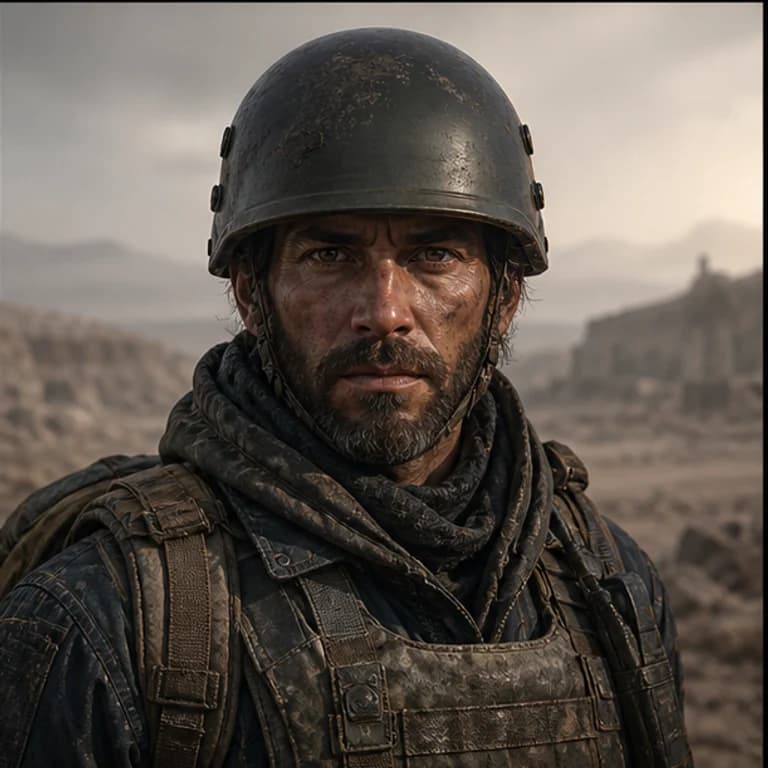 PUBG style gaming PFP example - original avatar with game-inspired gear and environment