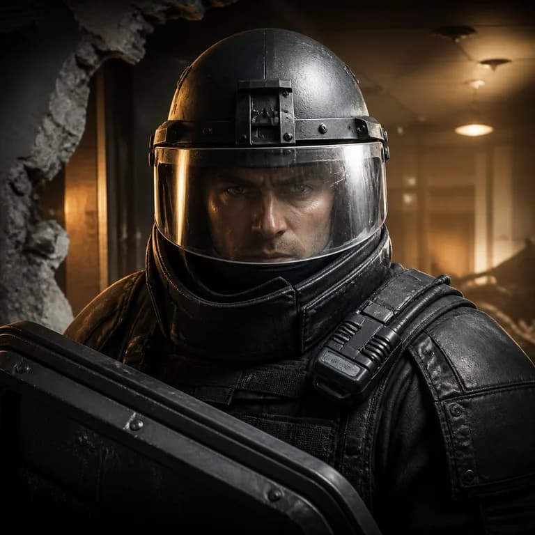 Rainbow Six Operator style gaming PFP example - original gaming profile picture with a distinct themed character