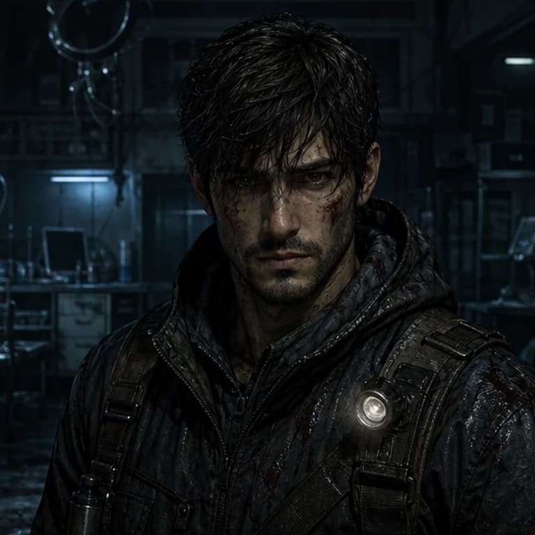 Resident Evil style gaming PFP example - original character portrait with game-specific outfit and lighting