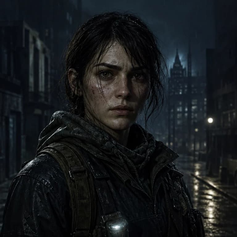 Resident Evil style gaming PFP example - original avatar with game-inspired gear and environment