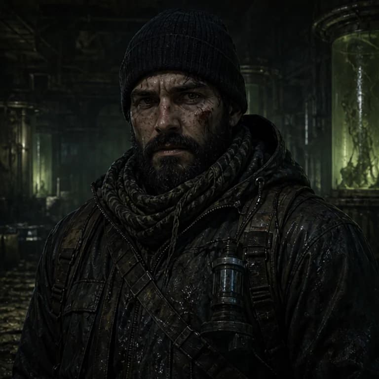 Resident Evil style gaming PFP example - original gaming profile picture with a distinct themed character