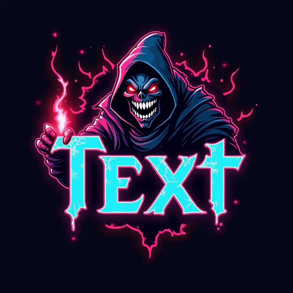 An AI-generated fierce dragon gaming mascot logo