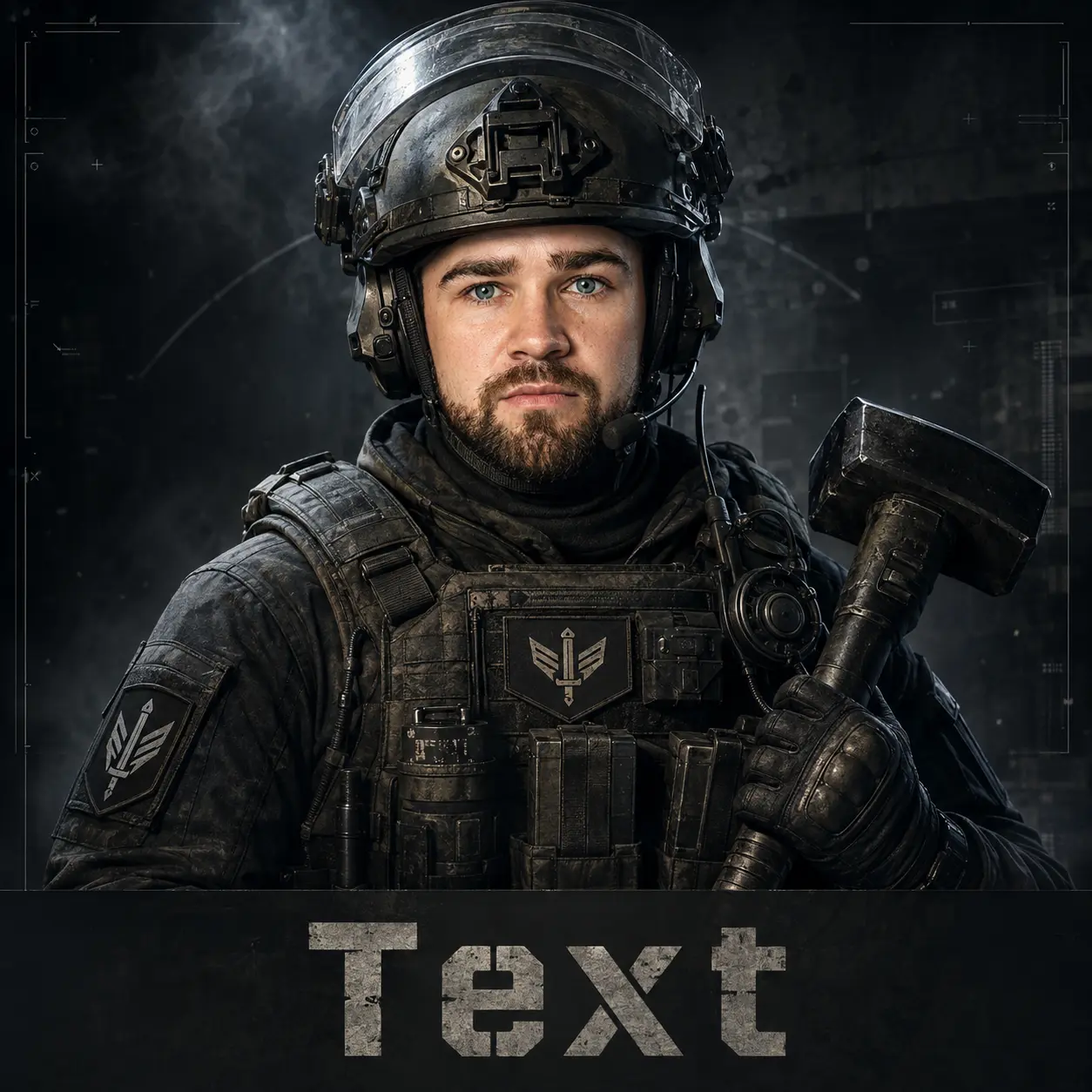 AI generated custom PFP in the style of Rainbow Six Operator