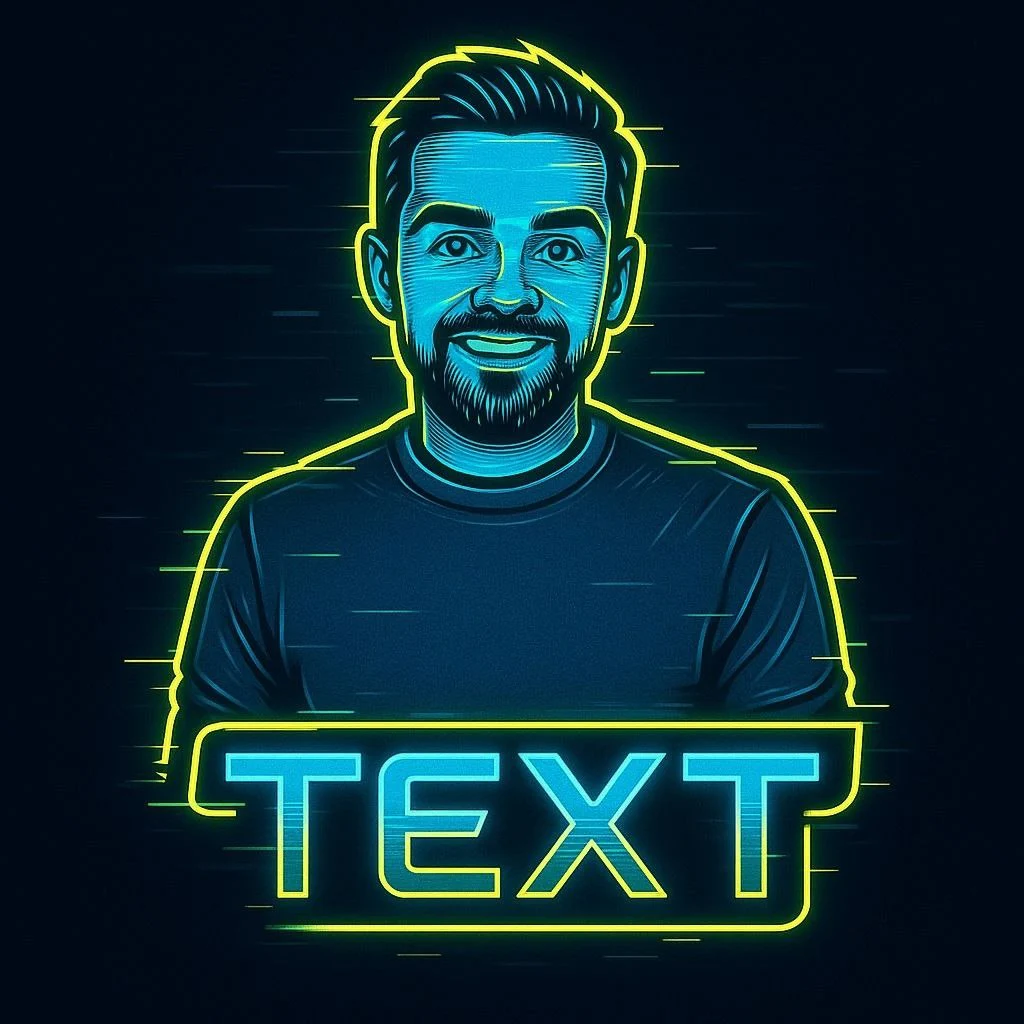 Glitch logo example