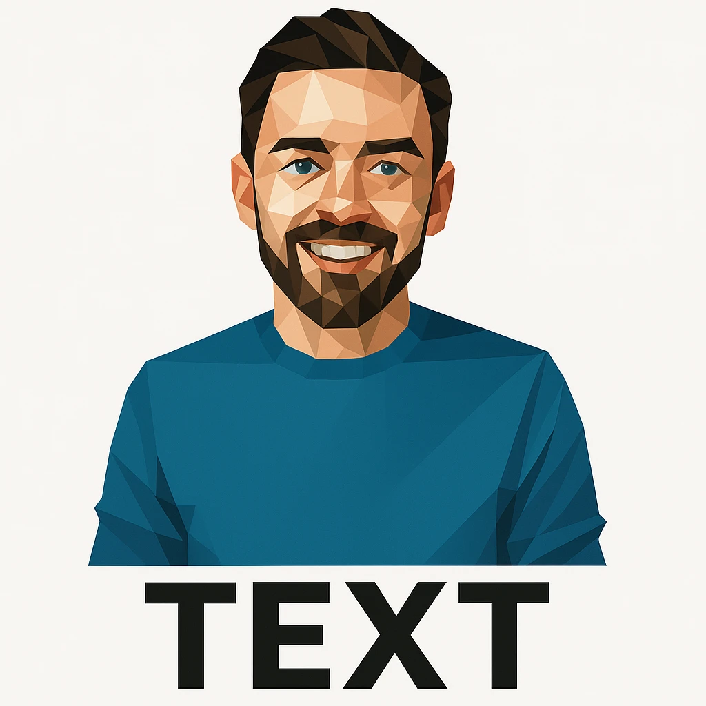 Low-poly logo example