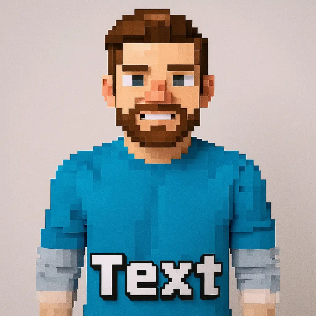 Pixel logo example