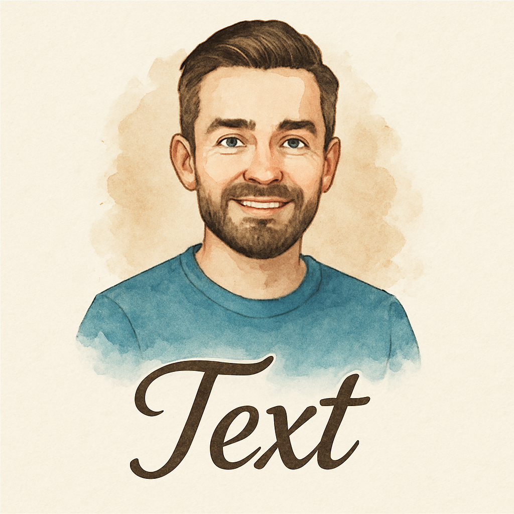 Painterly logo example